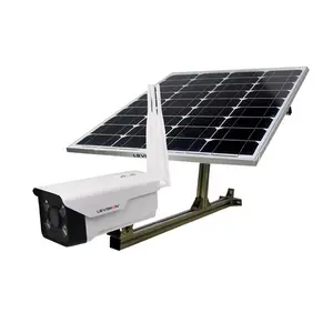 LS VISION H.265 2MP 1080P HD 2G 3G 4G Wireless Outdoor Waterproof Starlight Solar energy Panel Powered IP Camera for Remote Area