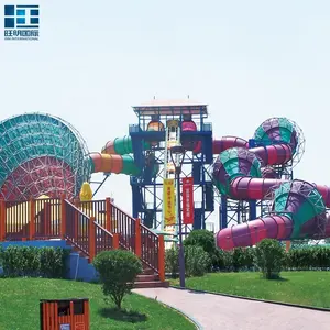 Wm grande parque de água e parque de diversões fornecedor aqua slides para venda