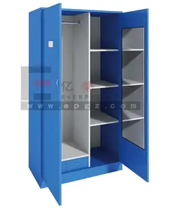 Holz tuch kleiderschrank design für schüler bett-zimmer Möbel/Schüler Dressing/Stoff schrank mit spiegel