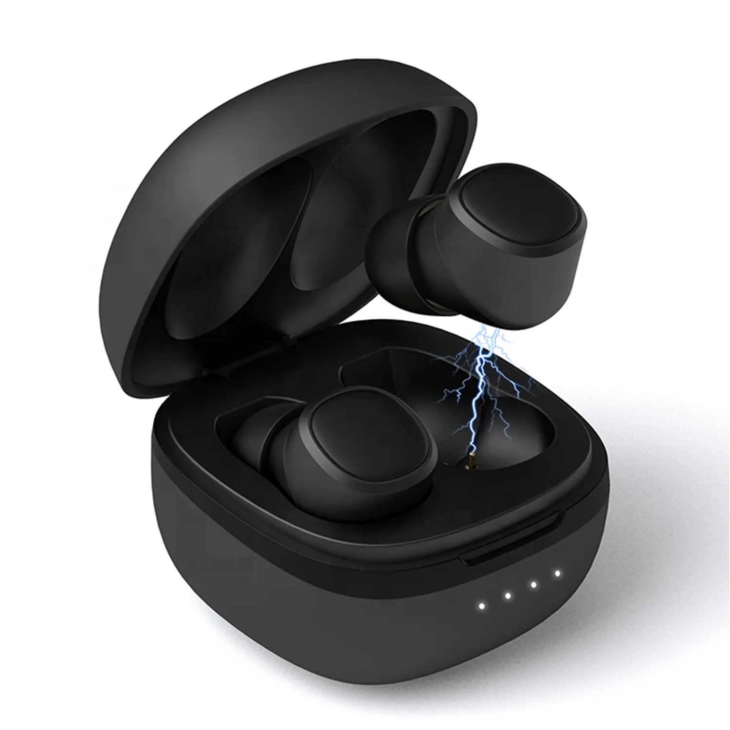 Hiçbir marka fabrika kulaklık T1 TWS kablosuz kulaklıklar 5.0 sürüm kulaklık düğmesi dokunmatik kontrol ipx6 su geçirmez kulaklık