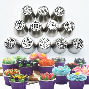 Hot Bán Thép Không Gỉ Trang Trí Miệng 18 Đầu Bánh Vòi Phun Thiết Lập Trang Trí Hoa Miệng Nướng Đường Ống Vòi Phun Bánh - Product Image 3