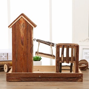 Castillo de madera de pino Natural no tóxico para hámster, cobaya, Hurón, conejo, rata, ratones - Product Image 4