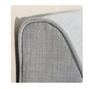 Divano In lino Grande Morbido <span class=keywords><strong>letto</strong></span> Imbottito Supporto di Lettura Testata <span class=keywords><strong>con</strong></span> Triangolare Cuneo Cuscino Dello Schienale cuscino - Product Image 5