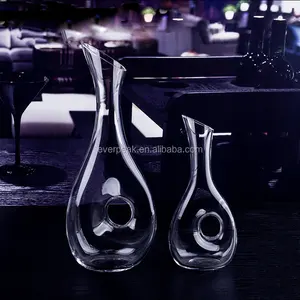 China Fabrikant Kristal O Vormige Wijn Glazen Karaf Voor Wijn Custom Wijn Decanter Set