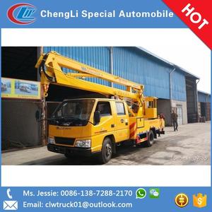 זול מחיר JMC 10m כדי 22m פי זרוע סוג בגובה עבודה פלטפורמת אווירי משאית מנוף משאית עם עבודה דלי