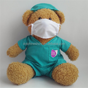 Khác Nhau Giá Rẻ Mềm <span class=keywords><strong>Plush</strong></span> Đồ Chơi Bác Sĩ Gấu Bông Với LOGO Tùy Chỉnh Bệnh Viện Quà Tặng Sang Trọng Bác Sĩ Nhồi Bông Gấu - Product Image 3