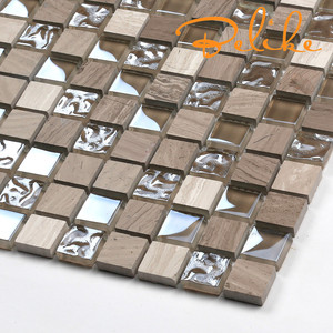 Mosaico in Vetro <span class=keywords><strong>Perlato</strong></span> Effetto <span class=keywords><strong>Marmo</strong></span> per Rivestimento Pareti, Elegante e Decorativo per Facciate e Interni - Product Image 6