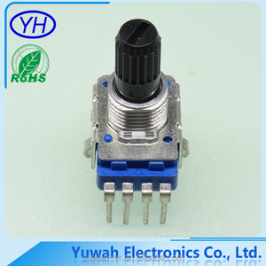 Best quality new carbon film insulation axis 4 pins linear 11mm Rotary a103k b102k c103k ohm potentiometer - Product Image 3