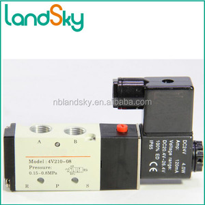 LandSky 4V210 06 piloto Interno exteranl piloto válvulas de solenoide accionada 5 puerto $ number posición de peso 220g - Product Image 5