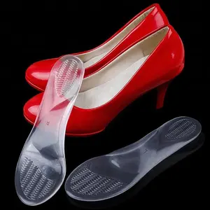 Custom Vrouwen Steunschoen Inzetstukken 3/4 Orthopedische Orthesen Binnenzool Hoge Hakken Doorzichtige Gel Anti-Slip Inlegzolen