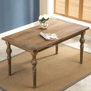 Mesa de comedor antigua de madera maciza, mueble de comedor estilo imperial americano - Product Image 2