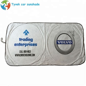 <span class=keywords><strong>Pare</strong></span>-soleil de <span class=keywords><strong>pare</strong></span>-<span class=keywords><strong>brise</strong></span> de voiture blanc tyvek, impression de logo personnalisé, <span class=keywords><strong>pare</strong></span>-soleil de fenêtre de voiture - Product Image 2