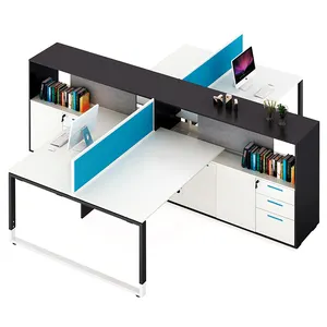 Open Mdf Modulaire 2, 6, 4 Persoon Office Workstation Voor 6 Persoon Workstation Kantoormeubilair Workstation Moderne