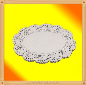 Vente chaude ovale papier napperons 6.5 * 9 pour partie à <span class=keywords><strong>l</strong></span>'aide et de mariage - Product Image 2