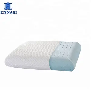Capa de travesseiro de espuma para cama, travesseiro respirável de gel fresco e macio para dormir, capa retangular de pescoço ce 100% poliéster para adultos