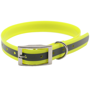Day-Glo Reflektieren des Hunde halsband mit wasserdichtem TPU-beschichtetem Nylon mit festem Muster und Niet dekoration in vielen Farben erhältlich - Product Image 6