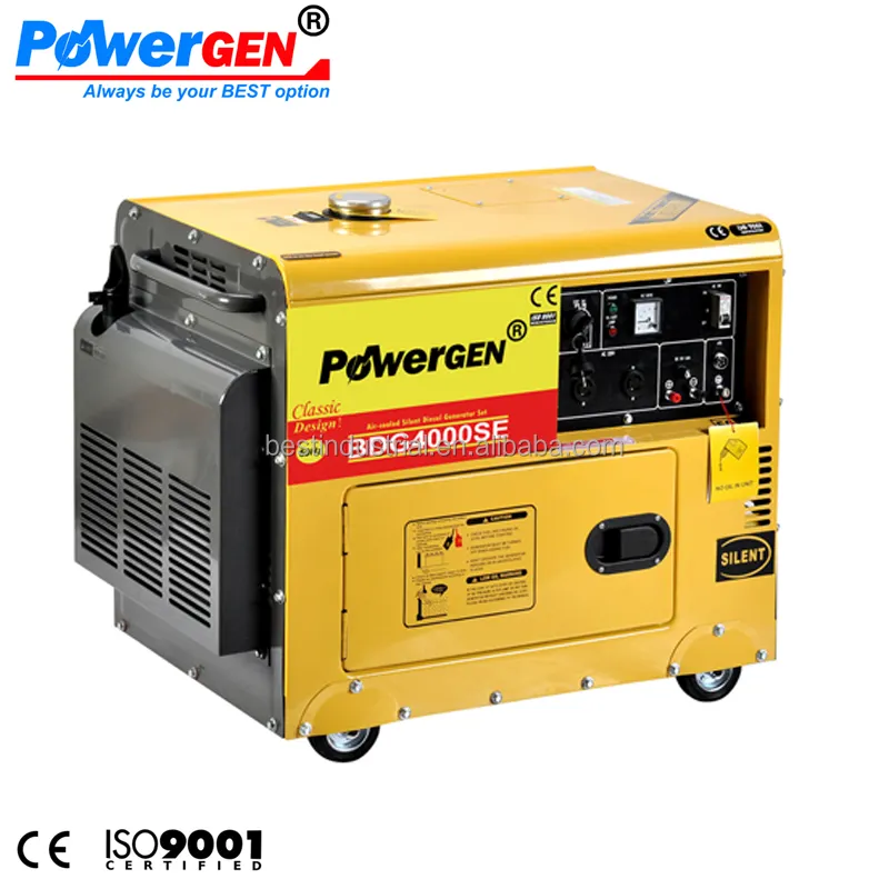 Best Price!!! POWERGEN Low Noise 3000W Single Phase Air-cooled 50/60Hz Silent Diesel Generator 3KW