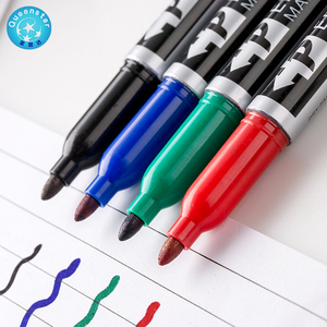 Queenstar Eco-friendly Permanent Marker Pen Children Paint Marker Non-toxischen Permanent Ink,permanent 8 Color 8 teile/satz 140mm * 15mm - Product Image 3
