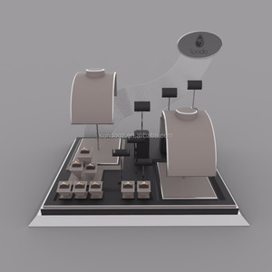Legno/metallo/Leder <span class=keywords><strong>gioielli</strong></span> di moda tavolo da esposizione per il corpo di <span class=keywords><strong>gioielli</strong></span> set vetrina - Product Image 1