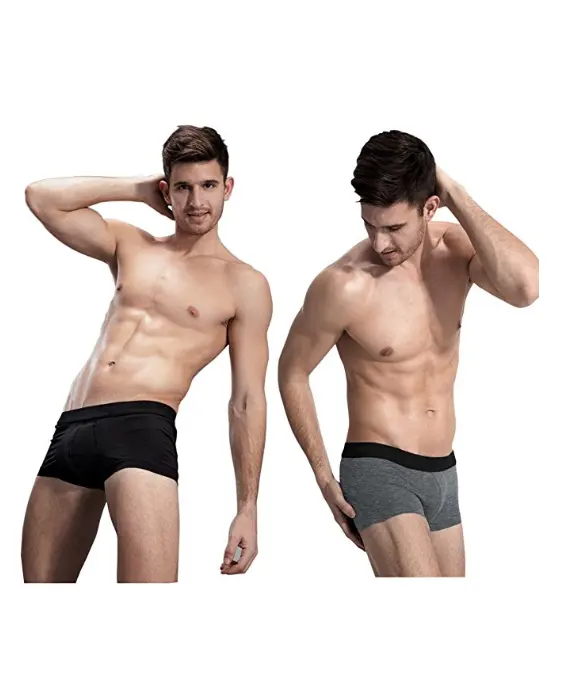 Men's 5-pack Boxer Briefs Short Legs Underwear U Convex Underwear Men's Pure Cotton Plus Size Women's Clothing Adults for Men