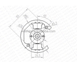 50CC 9HP 2 שבץ מנוע גלגל התנופה CDI ערכת לכלוך אופני חלקי הרוטור גלגל מכון Magenito - Product Image 4