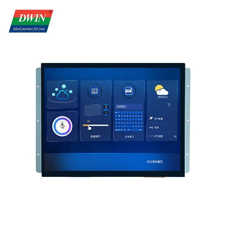Dwin Pantalla de 15 pulgadas, pantalla táctil HMI medicall 1024*768, módulo LCD tft UART inteligente