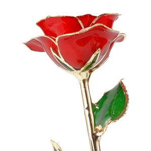 Fornitura di produzione calda placcato oro 24K oro rosa fresco conservato reale per il commercio all'ingrosso diretto della fabbrica di san valentino