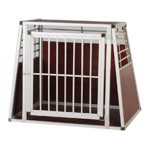 Fabrika toptan alüminyum kafes çoklu boyut çift kapılar seyahat evcil hayvan sandığı katlanabilir alüminyum köpek evi seyahat kafes - Product Image 2