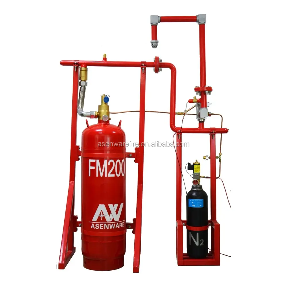 Sistema de supressão de fogo FM200 base de cálculo no projeto de construção necessários