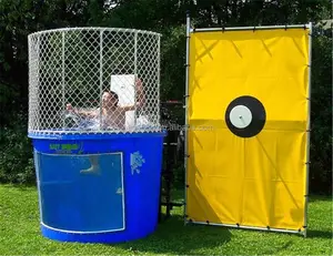 Şişme Su Dunk Tankı Sıçrama Dunk Tankı Su Hedef Oyunları Yaz Oynamak Için