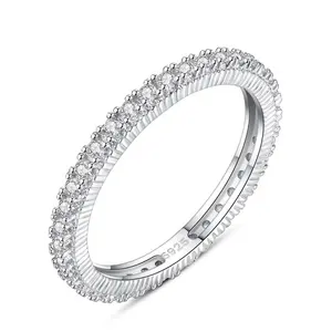 CZCITY Engagement Wedding Designed Lady Silver Woman Beauty S925 Sterling 925 Women's Trendy Ring Jewelry