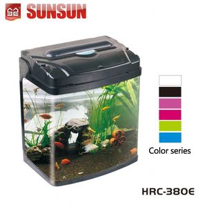 SUNSUN工場生産水族館オーバーフローATK-250水ガラス水族館 & アクセサリーガラス水槽ミニガラスバブラー3W 6W