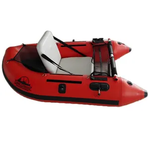 single person inflatable float tube belly boat small fishing boat canoe with air mat seat