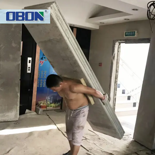 Obon Buitenkant Eps Betonnen Bord Cement Sandwich Wandpaneel Fabrikanten