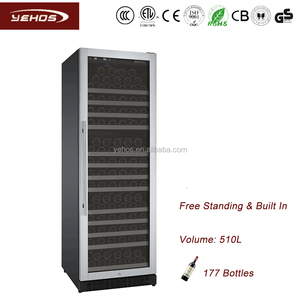 177 botellas compresor sola zona alto <span class=keywords><strong>vino</strong></span> enfriador de <span class=keywords><strong>vino</strong></span> de pie o construido en - Product Image 1