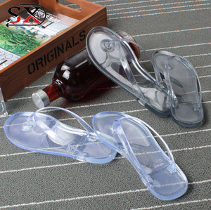 Promozionale di modo Flip Flop Delle Donne IN PVC Trasparente A Buon Mercato Commercio All'ingrosso di Vibrazione di trasporto di Cadute di - Product Image 5