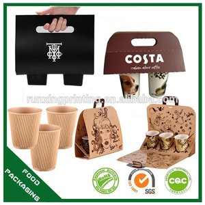 Papel barato coffee cup holder, taza y titular de la copa del diseño y fabricación - Product Image 1