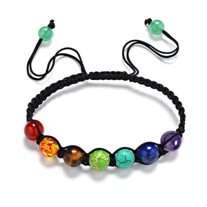 Trade Insurance High Quality 6/8/10MM Handmade Adjustable Healing Chakra Bracelet