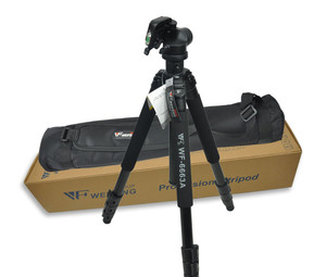Draagbare WT-6663A Professionele Camera Statief Zwart Compatibel Met Olympus En Fujifilm