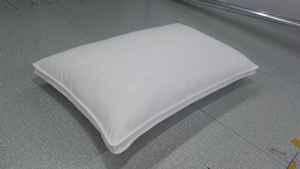 Cuscino per dormire con piume d'anatra 90/10 inserto 20 "x 30" solido Hotel UK cuscino in piuma d'anatra formato singolo con raffica esterna e 2 tubazioni - Product Image 4