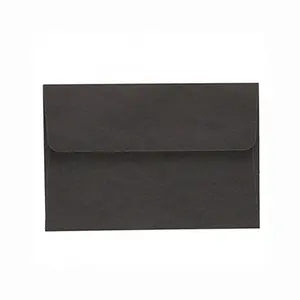 Paper Envelopes High Quality Foil Logo Printing A4 Invitation Envelope Black Paper Envelope
