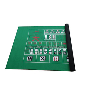 Tappetino da tavolo in gomma tonde Texas Hold'em personalizzabile pieghevole per il gioco d'azzardo o l'intrattenimento del casinò - Product Image 3