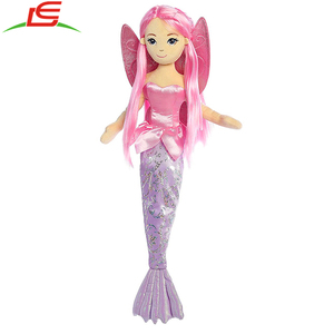 Aurora Monde Mer Scintille Fée Sirène Coralina En Peluche Poupée - Product Image 5