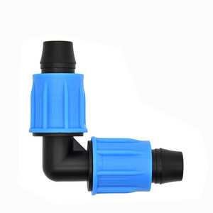 Chine 16mm PE goutte à goutte ligne écrou de blocage connecteur coudé système <span class=keywords><strong>d</strong></span>'irrigation bon marché <span class=keywords><strong>arrosage</strong></span> agricole fait <span class=keywords><strong>tuyau</strong></span> modèle en plastique LDPE - Product Image 1
