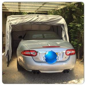 Abri <span class=keywords><strong>de</strong></span> <span class=keywords><strong>voiture</strong></span> rétractable portable robuste, verrouillable, anti-UV, imperméable - Product Image 4