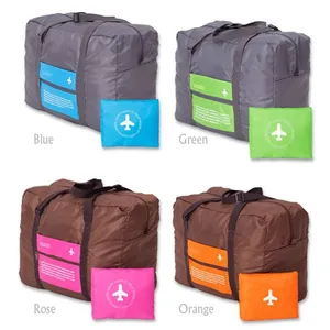 大容量折叠航空袋手提行李储物袋尼龙手推车旅行包