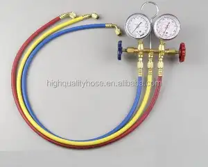 Refrigerant Charging Hose Customized 3 Colors Flexible Rubber Refrigerant Freon Charging Hose