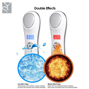 Appareil de beauté portatif pour usage domestique - Minimiseur de pores, lifting du visage, thérapie chaude et froide, rechargeable par USB - Product Image 1