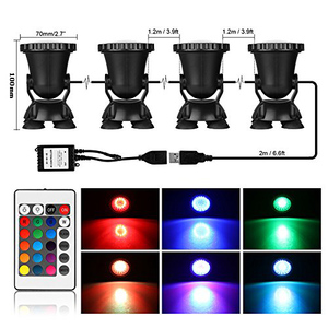 <span class=keywords><strong>LED</strong></span> étanche à couleur changeante <span class=keywords><strong>avec</strong></span> télécommande, spot <span class=keywords><strong>LED</strong></span> alimenté par ca pour l'extérieur, jardin sous-marin, <span class=keywords><strong>piscine</strong></span>, étang - Product Image 1