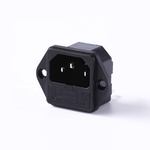 LZ-14-F1 10A 250V ปลั๊กไฟแบบ 3 ขา พร้อมฟิวส์ในตัว ช่องเสียบ IEC <span class=keywords><strong>C14</strong></span> พร้อมฟิวส์แบบ IEC และสกรู - Product Image 2